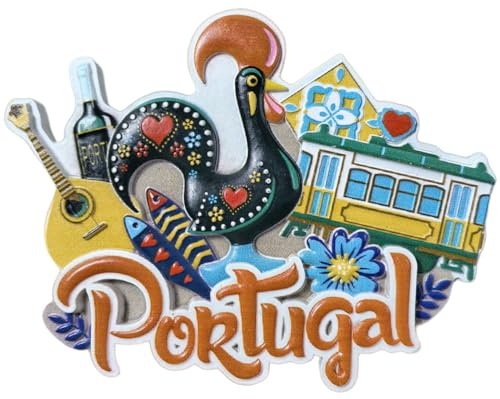 3D-Kühlschrankmagnet, Portugal, Reise-Souvenir, Geschenk, Heim-Küchendekoration, Lisboa, Kühlschrank-Magnetaufkleber