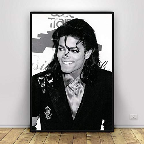 LCSLDW Leinwanddruck Michael Jackson Art Seidenposter Home Decor Verwendet In Schlafzimmer Wohnzimmer Küche Usw. Home Decoration, 50X70Cm No Frame