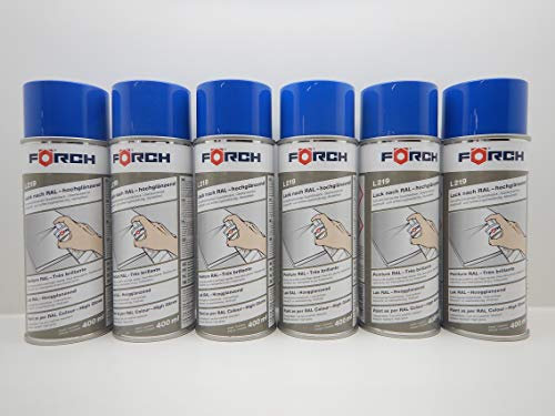 FORCH ENZIANBLAU BLAU RAL 5010 Lack LACKSPRAY Spray GLÄNZEND SPRAYDOSE 400ML (6)