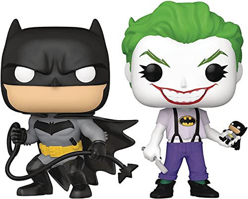 DC Universe Comics 56117 Pop DC Heroes: Batman White Knight: Batman & Joker PVC-Figur, Mehrfarbig, One Size