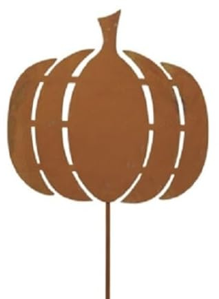 6 STK Dekostecker Kürbis 30cm Metall Rost Metallstecker Dekostecker Weihnachtsdeko Deko Herbstdeko Stecker Weihnachten Schmuck Gartenstecker Gartendeko
