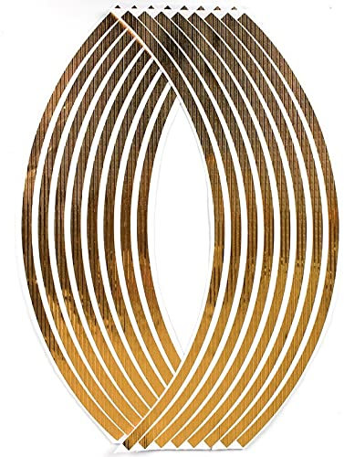 ROANNY Felgenband Motorrad-Vorder- Und Hinterreifen, Wasserdichter Logo-Aufkleber, Reflektierender Streifen, Felgenset, Aufkleber Für Kawasaki (Color : B)