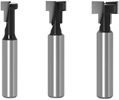 3 Pièces 8mm Tige T-slot Cutter Routeur Peu Fraise Pour MDF Panneau De Bois Massif Aggloméré Contreplaqué Rainurage Outils De Travail Du Bois