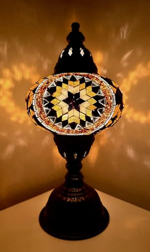 Samarkand - Lights Mosaiklampe Mosaik - Tischlampe L Stehlampe orientalische mosaiklampen GOLD - STERN