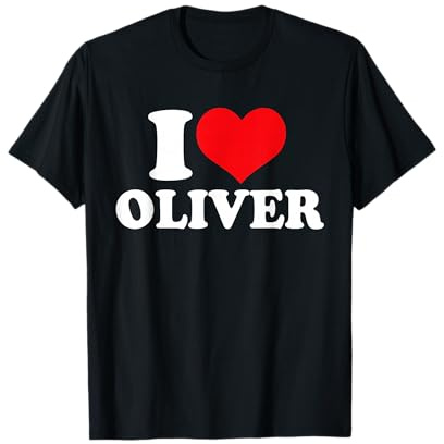 Ich liebe Oliver, ich liebe den Namen Oliver T-Shirt