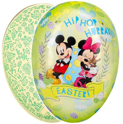 alles-meine.de GmbH Füll - Pappei - 18 cm - Mickey Maus - Osterei - Ei zum befüllen - Deko Pappe Papp Pappeier Dekoei Pappostereier Füllen - Papposterei - Geschenkverpackung - Os..