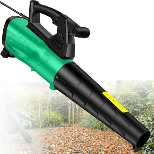 Soffiatore for foglie elettrico 110/220 V / 5500 W, Soffiatore for foglie portatile due in uno industriale, uso con collettore di polveri, rimozione della polvere, rimozione della neve, soffiaggio del