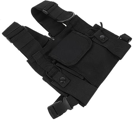 BIUDECO Taktische Chest Brusttasche Mit Verstellbarem Schultergurt Dreifach Taschen-design Für Vielseitig Für Baustelle Jagd Wandern Und Outdoor-aktivitäten Stylische Schwarze Streetwear