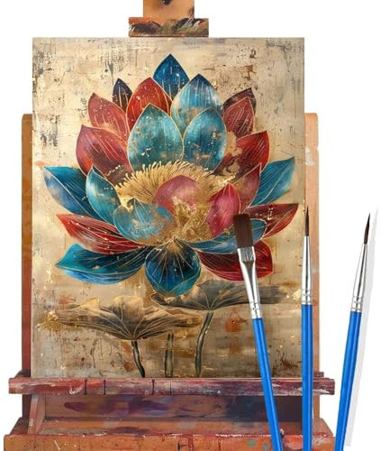 Malen Nach Zahlen Erwachsene Blume,Retro Malen Nach Zahlen DIY set Handgemalt Ölgemälde,Mit Pinseln und Acrylfarbe,Bastelset Erwachsene Frauen für Geschenke und Home Wand Dekoration (90x120cm) C96
