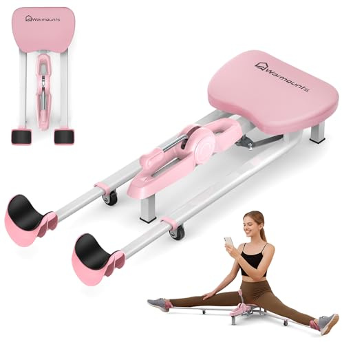 WARMOUNTS Split Machine, Adjustable Leg Stretcher Machine 0-190° for Home Gym, 150kg Heavy Duty Split Machine for Flexibility - Yoga, Dance & Gymnastics Equipment, No Installation Needed