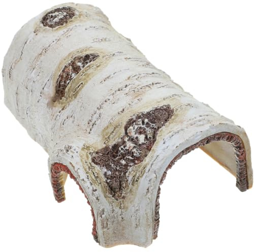Hemobllo Souche Décorative Pour Aquarium Et Terrarium En Résine, Cachette Naturelle De Taille Moyenne, Résistante à L'usure, Pour Reptiles Et Poissons, Pour Habitat Aquatique Et Aménagement Sous-marin