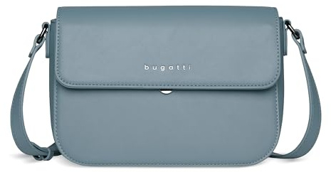bugatti Almata Damen Schultertasche S, Umhängetasche klein, Clutch aus Kunstleder