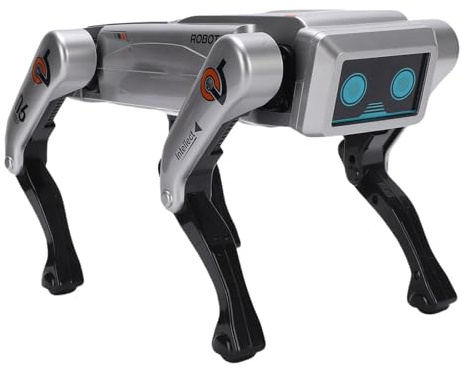 Xiuganpo Smart Roboter Hund, Sprachkontrolle und Fernbedienung, Programmierbarer Vierbaumroboter von KI, Niedliche Fernbedienung AI Robot Dog, KI -Roboter Ideales für Erwachsene/Kinder