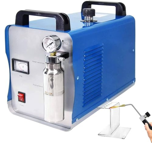 Machine à souder à hydrogène, Machine de Polissage à la Flamme Acrylique Soudeuse Bijoux de Soudure au Chalumeau en Or, Argent, cuivre, Plomb, 95L / h (75L/H)