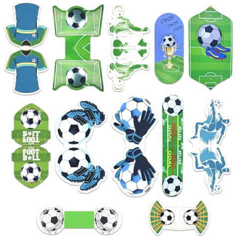 12 Pezzi Segnalibri Magnetici, Segnalibri Magnetici di Pagina in Stile Calcio per Bambini, Insegnanti, Studenti, Amanti dei libri, Appassionati Di Calcio