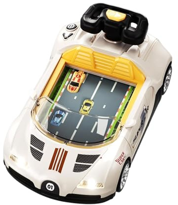 MagiDeal Volante Musical de Carreras, Juguete Educativo con Sonido, Juego Interactivo de simulación de conducción para niños Mayores de 3 años.