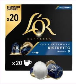 Café Capsules Ristretto Décaféiné L’OR – 20 Capsules