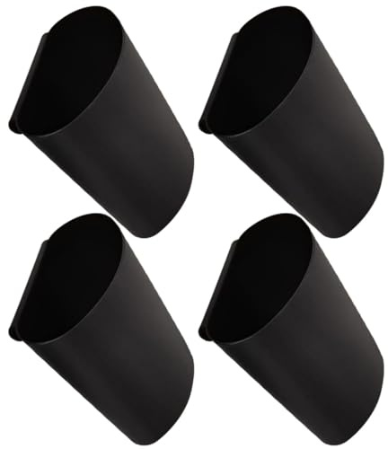BESTOMZ Cestino Drenaggio Lavandino, Cestino Appendibile Nero in Plastica, 4 Pezzi, Resistente All’usura, Salvaspazio, per Cucina e Carrello