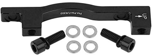 203mm post mount adapter, Fahrradsatteladapter, Fahrradbremshalterung mit Unterlegscheiben, langlebiger Fahrradscheibenbremssatteladapter A - F203 für MTB-Mountainbike-Fahrrad(Eine Säule -F203 )