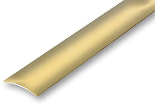 (15,81EUR/m) 30 x 1180 mm Messing Übergangsprofil selbstklebend glänzend poliert Massiv