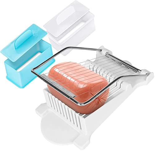 Spam Musubi, stampo per spam, affettatrice per spam, kit per Onigiri Musubi, taglia uova sode, formaggio, fragola, mela, pranzo, carne, hot dog, bianco
