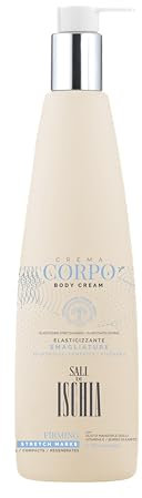 Sali di Ischia [ 500ml ] - Crema Corpo Elasticizzante Antismagliature - Migliora il tono cutaneo e l’elasticità della pelle - Rigenerante e Compattante - Nickel tested