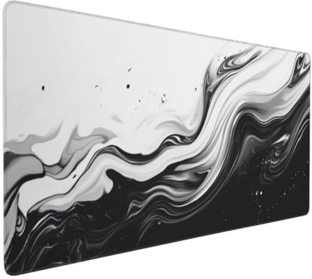 Abstrakt Marmor Mauspad XXL, Großes Mousepad 700x300x3mm Rutschfeste Schreibtischunterlage, Präzises und langlebiges Large Mouse pad,Improved Precision Rutschfeste Gummibasis, für Mauspad Office k-548