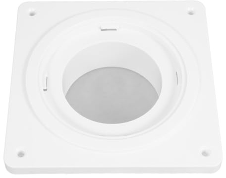 Plastic Dryer Vent Connector Kit with Wall Plate Twist Lock | Exhaust Hose Adapter Set, Easy Installation and Flexible Design, White Finish for Dryer Ducts