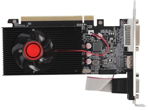 GT 610 Graphics Card 2GB DDR3, 64 - Bit, HDMI VGA DVI, Computer PC Video Graphics Card, PCI Express 2.0 with Silent Cooling Fan