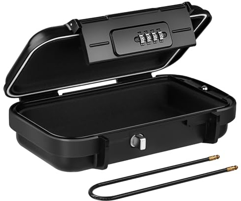 Cassaforte da viaggio mobile con lucchetto a combinazione, portatile, impermeabile e antifurto, per spiaggia, hotel e attività all'aperto | SAFORY