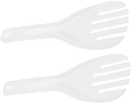 FUNNETOYU 2pièces Cuillère à Riz Antiadhésive Résistance Chaleur Spatule Plastique Robuste Pour Service Cuisine Et Cantine Lot De Ustensiles Pour Cuiseur à Riz Professionnel