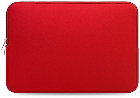 Sleeve Ventiquattrore Borsa da Trasporto Zip Custodia di Neoprene Borsa per Portatile/Caso Protettiva/Borsa da Trasporto per Apple 12.9 iPad Pro/MacBook/Dell XPS 13/Asus Zenbook Flip UX360 Rosso