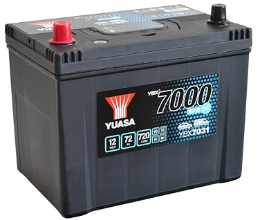 YUASA YBX7031 YBX7000 Starterbatterie 72Ah 12V 720A EFB DIN/ISO D26 Kompatibel mit LEXUS IS III GSE3, AVE3, SUBARU Outback BR