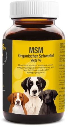 Cellavita MSM Organischer Schwefel (Metyhlsulfonylmethan) für Hunde & Katze & Tiere (100g)
