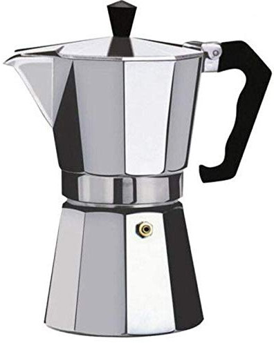 MiXXAR Cafetera Italiana Cafetera espressos Conveniente Percolador de café Espresso clásico Aluminio para la Cocina de Cafetera Moka Clásica,Plata, Uso Doméstico y en la Oficina.