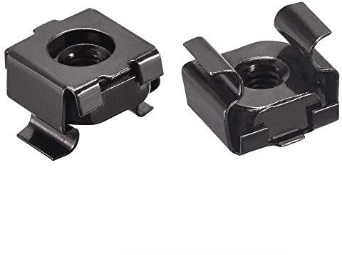 sourcing map 50 Stk. Einrastbare Käfigmuttern - aus Kohlenstoffstahl M4 x 0.7mm