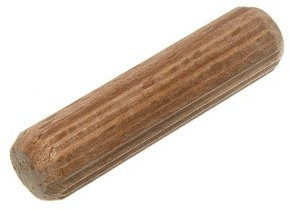 One Stop DIY Holzdübel, geriffelt, M10 x 40 mm, 1.000 Stück