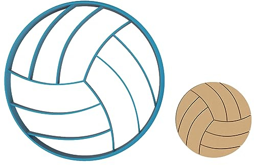 Generic Volleyball Sports Ball Cookie Cutter - Athletics (1346) (5 Inch)