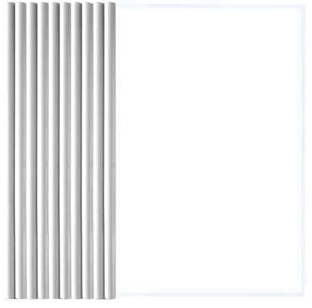 10 Feuilles A4 Couverture De Rapports, Plastique Chemise De Couvertures De Rapports, Transparent Barre Coulissante Rapport Couvre, Pour Classification Documents, Bureau, Scolaire