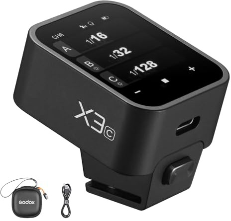 Godox X3C X3 C X3-C TTL Déclencheur de Flash sans Fil Compatible avec Appareil Photo Canon, transmetteur de Flash à écran Tactile OLED (Mise à Niveau X2T-C/Xpro-C/XProII-C)