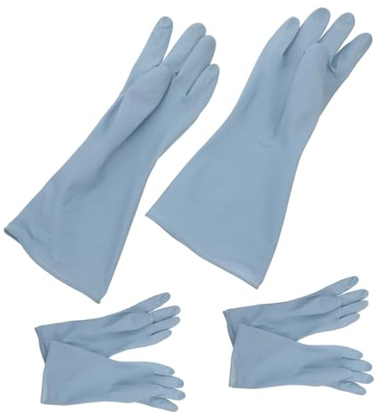 SEWOART 3pairs Dishwashing Gloves of Reusable Cleaning Gloves for Kitchen Washing up Dish Cleaning