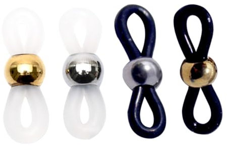 VALICLUD 40stücke Brillenketten-accessoire Brillenhalter Mit Verstellbarem Rutsch-ring Aus Silikon Brillenkordelhalterung Brillenhalterkette Für Home Office Nutzung