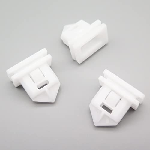 VVO Fasteners- White Plastic Side Skirt, Sill Moulding Cover Trim Clips for Volvo C30, V50, S40, XC70, V70 (including XC), (Pack of 10)