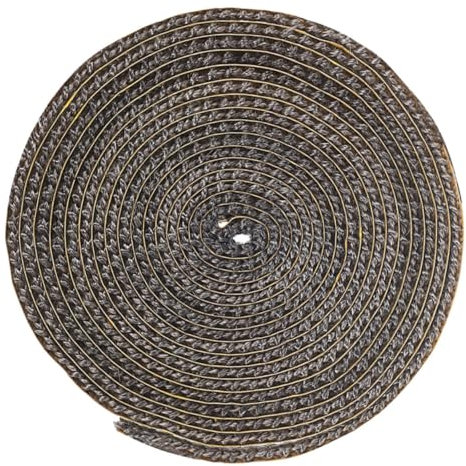 IWOWHERO Dichtungsband Für Holzöfen Kamindichtung Glasfaserdichtung Flachseil 3mmx10mm Selbstklebend Hitzebeständig Ofentürdichtung Herdzubehör Isolationsschnur Für Kamineinsatz