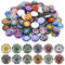 AEIOPRS 50 Pcs Cabochon Decorativi In Vetro 12mm Colorate Pietre per Creazione Gioielli Bracciali Collane Lavori Fai Da Te