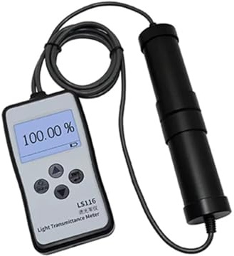 OUHFCASN Testeur de Transmission Optique VLT LS116, mesureur de Transmission de lumière avec lumière Blanche Visible de 380 à 760 nm Haute précision, Haute sensibilité