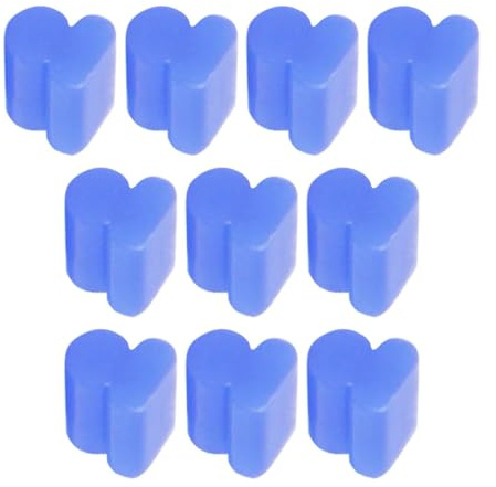 Althörner Silikon-Pads für Euphonium Tuba Trompete aus Messing, 3,5 mm, Blau, 10 Stück