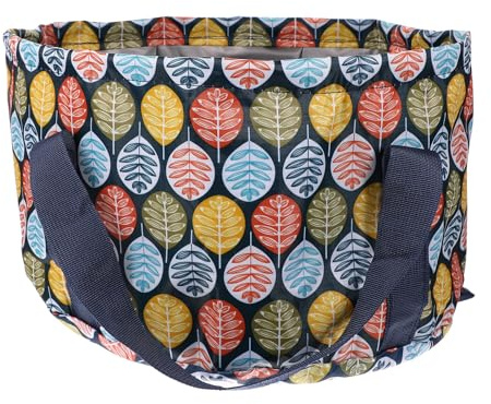 STOBAZA Bassine pour Pieds Portable Pliable Capacité 21L en Matériau Renforcé Bassine de Voyage Légère et Compacte pour Camping Randonnée et Pique-Niques