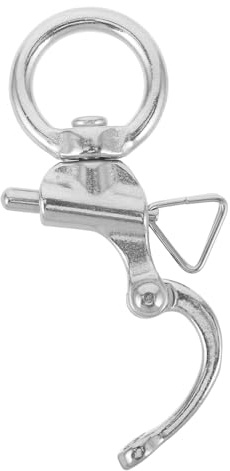 BESPORTBLE Mousqueton Pivotant pour Bateau 65 Mm en Acier Inoxydable – Manille à Ressort Marine Résistante la Corrosion – Crochet D'amarrage Sécuritaire pour Gréement et Crochets