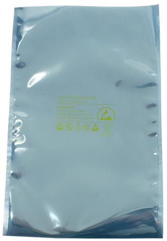 WETEC Freestat Abschirmbeutel, verschweißbar, ESD, 203 x 305 mm (Tüte Metallisierte Versandtüte Versandbeutel Versandtasche Verpackungsbeutel Highshield ESD-Beutel Schutzbeutel) (Pack à 100 Stück)